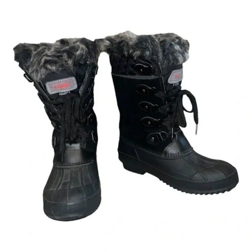 Khombu Women's Colby Tall Pac Boots Winter Snow Duck Waterproof Insulated 7M EUC